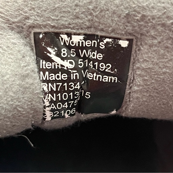 L.L. Bean Sneaker Snow Tek 2.5 Vertigrip Womens 8.5 Wide Black Waterproof 514192 - Picture 5 of 8